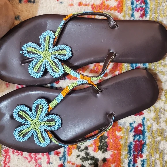 Lot of 6 pair of sandals - Picture 3 of 8